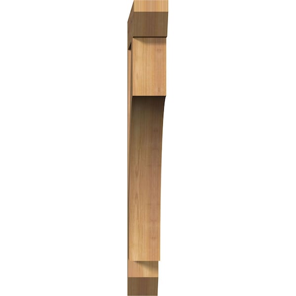 Westlake Slat Smooth Bracket, Western Red Cedar, 3 1/2W X 28D X 32H